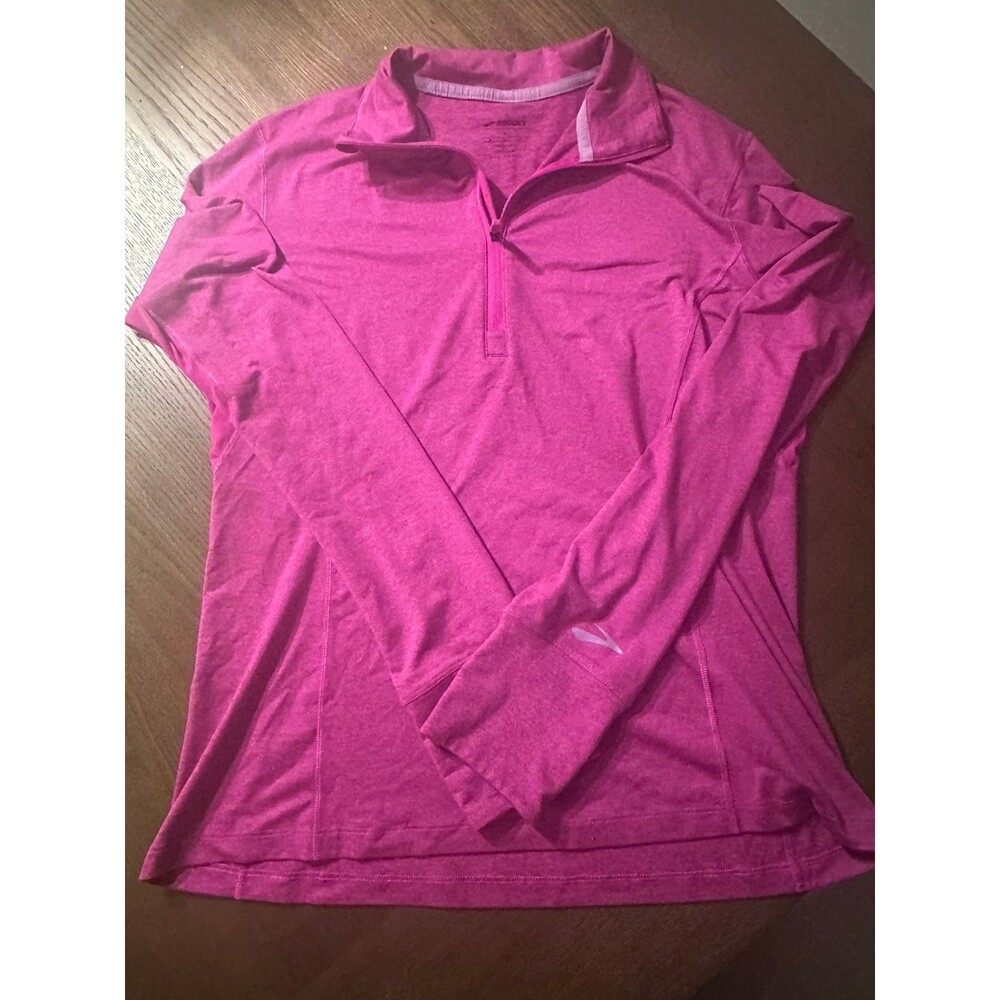 Brooks Women’s Large Pink Quarter-Zip Running Top